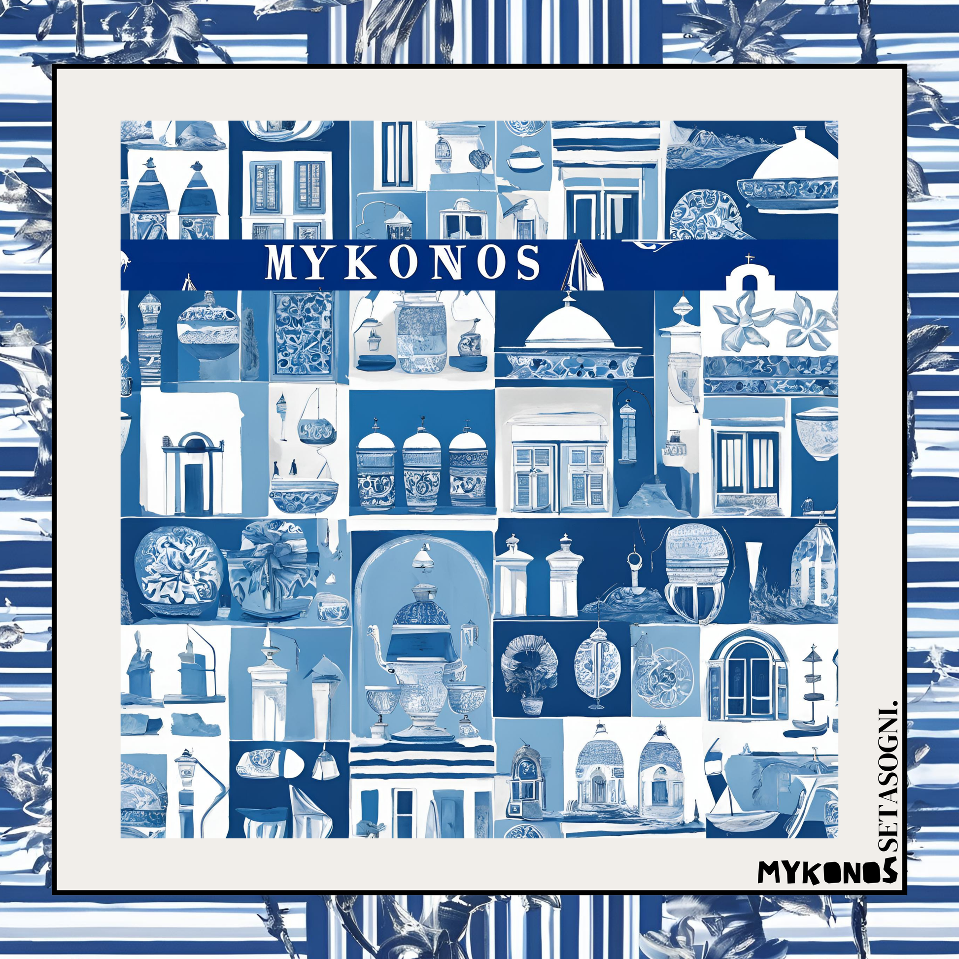 Mykonos Silk Scarf